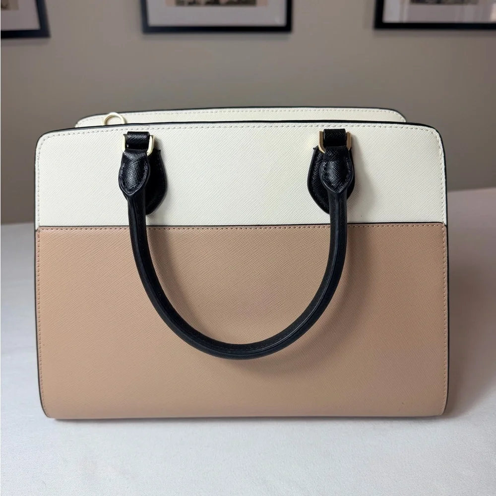 Kate Spade Black and Tan Satchel